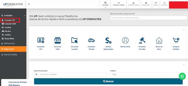 CONSULTAR CPF UP CONSULTAS
