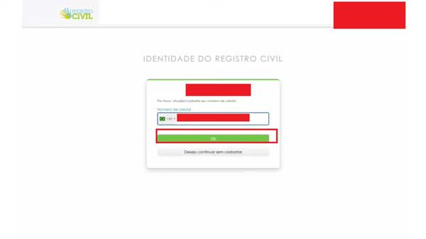 DIGITE SEU NUMERO DE CELULAR ATIVAR O USUARIO DO IDRC