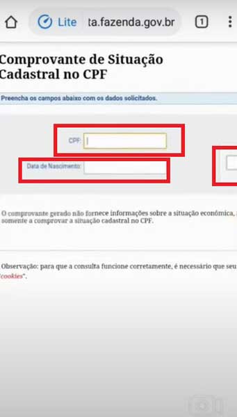 NAO SOU UM ROBO CPF GOVERNO FEDERAL