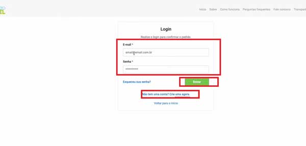 SESSAO DE LOGIN CERTIDAO DE CASAMENTO