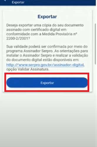 EXPORTAR COMPARTILHAR CNH DIGITAL
