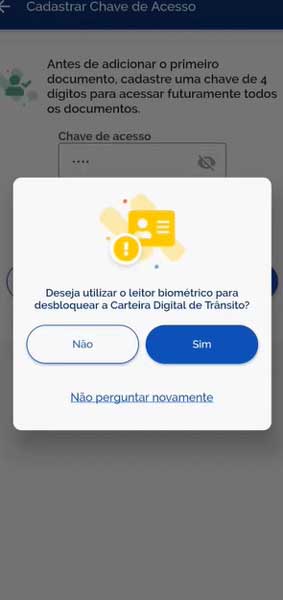LEITOR BIOMETRICO CNH CDT